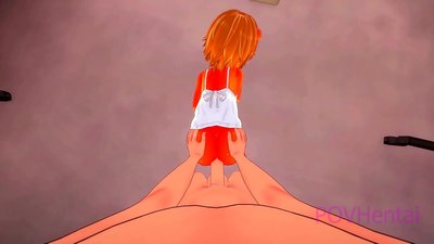 Елементарно пламен чудовиште девојка